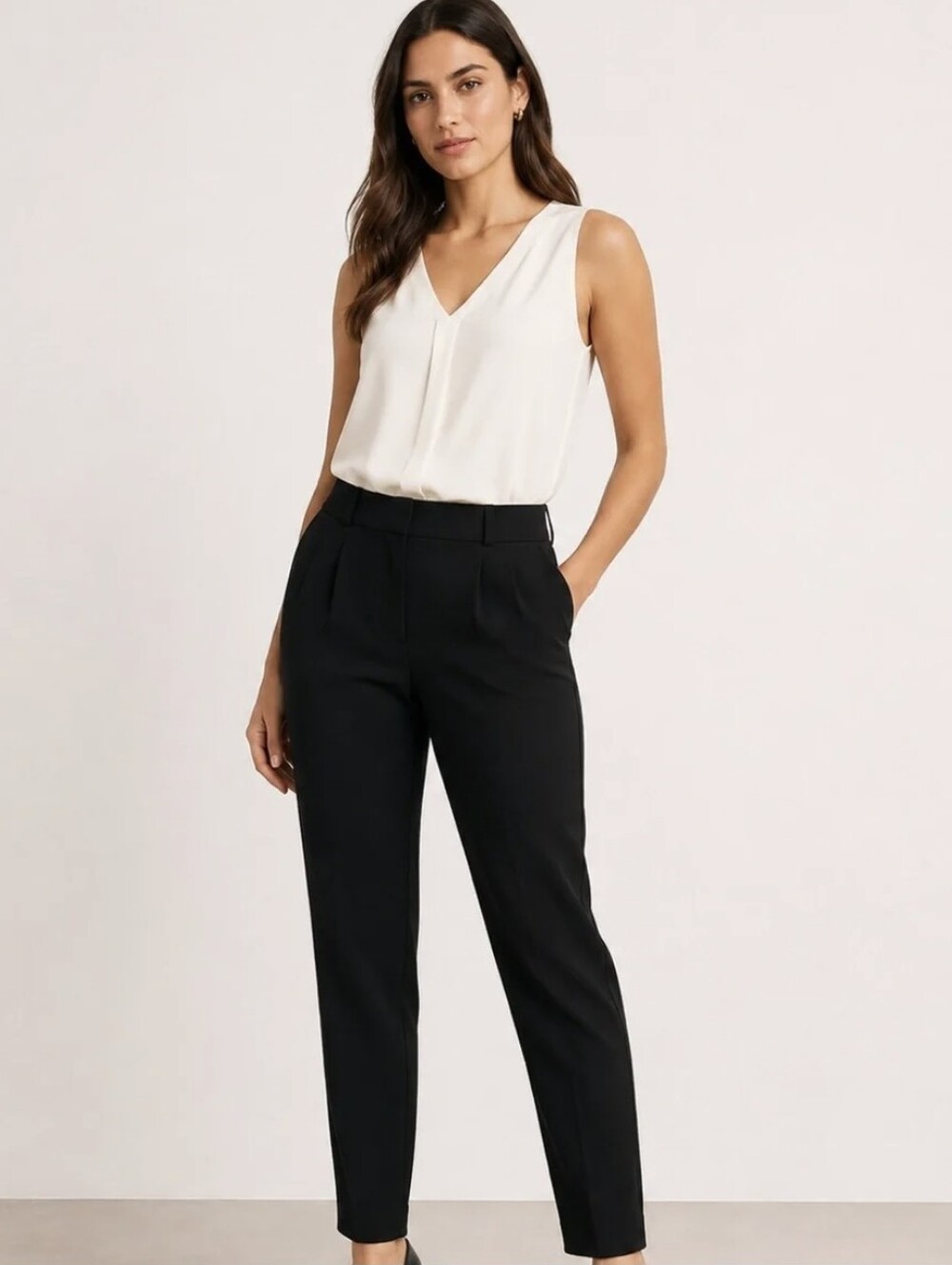Wilfred Black High-Waist Tailored Trousers Size 2